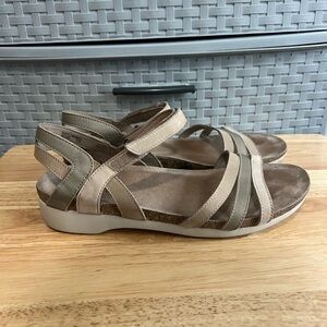 Munro Womens Summer Beige Sandals Size 10.5 M